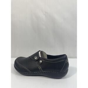 Clarks Collection Shoes Women's Size 8.5W Black Leather Ashland Lane Q New Box